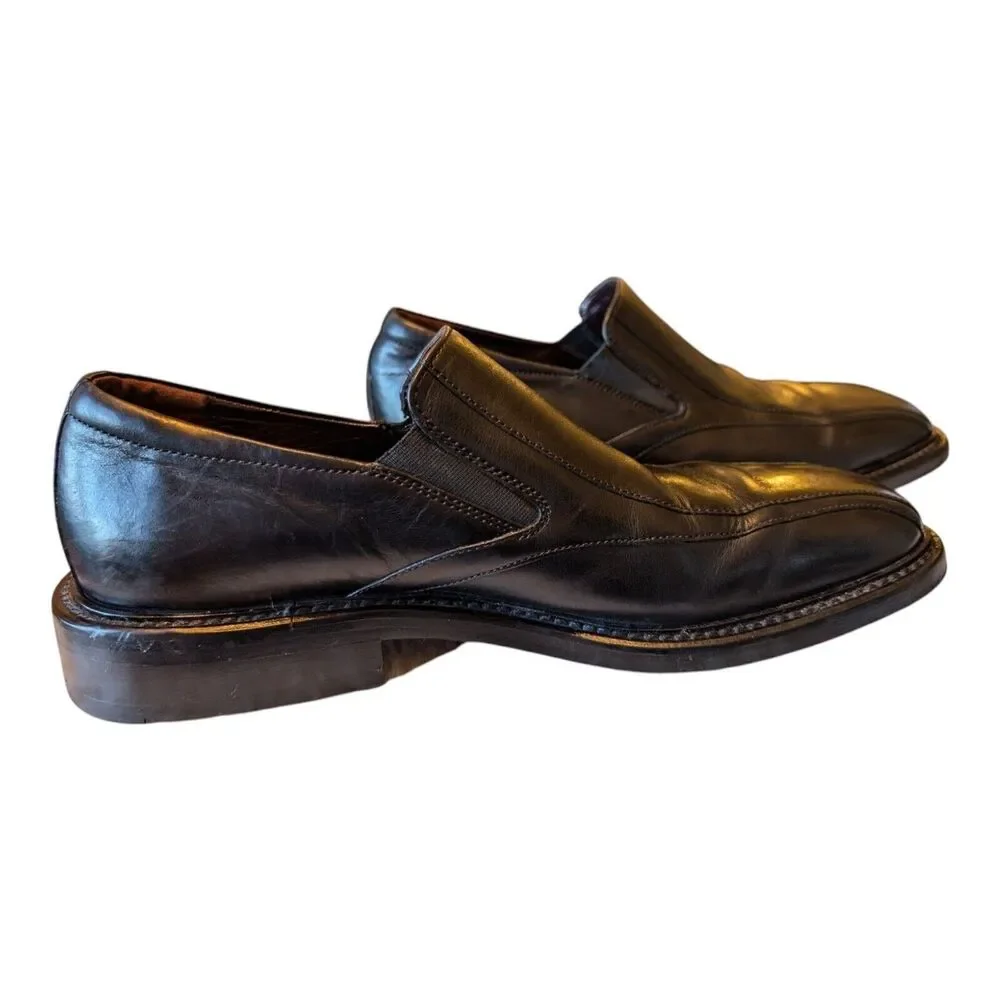 Kenneth Cole New York Men’s Black Italian Leather Slip-On Dress Loafers Size 8